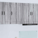 vidaXL Mosogatógép panel Kalmar Szürke Sonoma 50 x 31 x 80 cm Faanyag