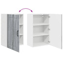vidaXL Mosogatógép panel Kalmar Szürke Sonoma 50 x 31 x 80 cm Faanyag