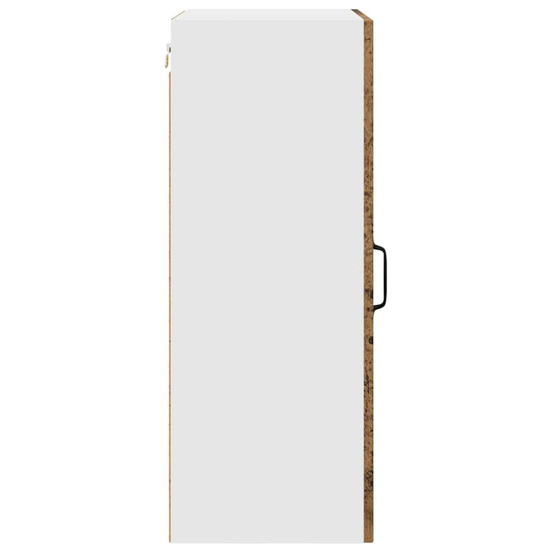 vidaXL Fali konyhaszekrény polcokkal Öreg fa 50 x 31 x 80 cm Faanyag