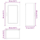 vidaXL Mosogatógép panel Kalmar Öreg fa 50 x 31 x 80 cm Faanyag