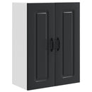vidaXL Mosogatógép panel Kalmar Fekete 60 x 31 x 80 cm Faanyag