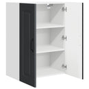 vidaXL Mosogatógép panel Kalmar Fekete 60 x 31 x 80 cm Faanyag