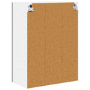 vidaXL Fali konyhaszekrény polcokkal Fekete 60 x 31 x 80 cm Faanyag