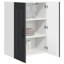 vidaXL Mosogatógép panel Kalmar Fekete 60 x 31 x 80 cm Faanyag