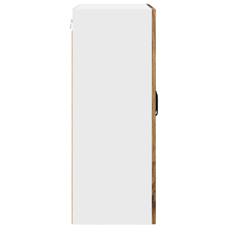 vidaXL Fali konyhaszekrény polcokkal Öreg fa 60 x 31 x 80 cm Faanyag