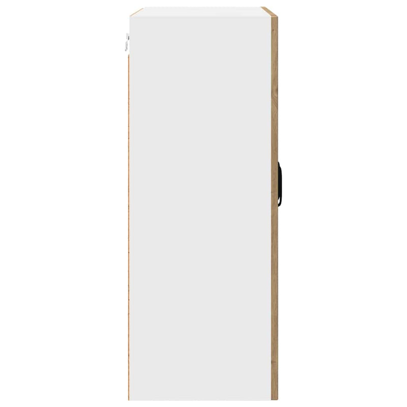 vidaXL Fali konyhaszekrény Artisan tölgy 60 x 31 x 80 cm Faanyag