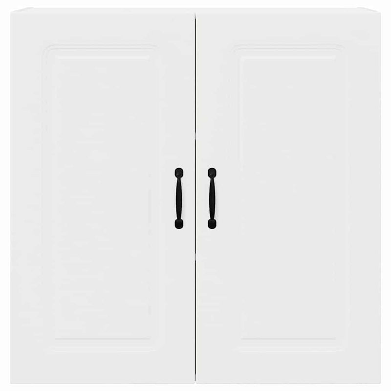 vidaXL Fali konyhaszekrény polcokkal Fehér 80 x 31 x 80 cm Faanyag