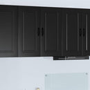 vidaXL Mosogatógép panel Kalmar Fekete 80 x 31 x 80 cm Faanyag