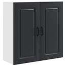 vidaXL Mosogatógép panel Kalmar Fekete 80 x 31 x 80 cm Faanyag