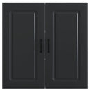 vidaXL Mosogatógép panel Kalmar Fekete 80 x 31 x 80 cm Faanyag