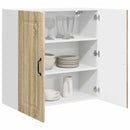 vidaXL Mosogatógép panel Kalmar Sonoma tölgy 80 x 31 x 80 cm Faanyag