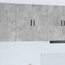 vidaXL Fali konyhaszekrény Beton Szürke 80 x 31 x 80 cm Faanyag