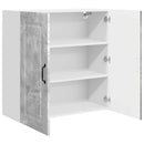 vidaXL Mosogatógép panel Kalmar Beton Szürke 80 x 31 x 80 cm Faanyag