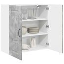 vidaXL Fali konyhaszekrény Beton Szürke 80 x 31 x 80 cm Faanyag