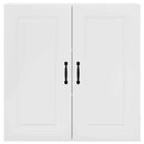 vidaXL Fali konyhaszekrény Magas Fényű Fehér 80 x 31 x 80 cm Faanyag