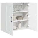 vidaXL Mosogatógép panel Kalmar Magas Fényű Fehér 80 x 31 x 80 cm