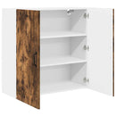 vidaXL Fali konyhaszekrény Füstölt tölgy 80 x 31 x 80 cm Faanyag