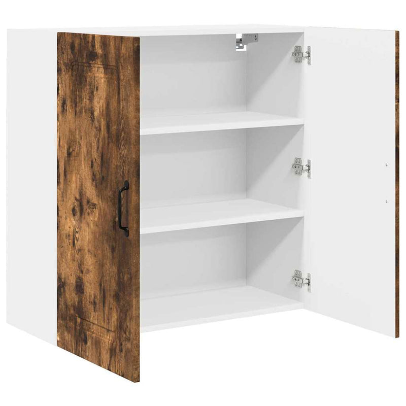 vidaXL Fali konyhaszekrény Füstölt tölgy 80 x 31 x 80 cm Faanyag