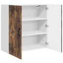 vidaXL Mosogatógép panel Kalmar Füstölt tölgy 80 x 31 x 80 cm Faanyag