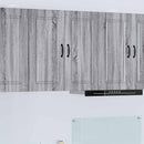 vidaXL Mosogatógép panel Kalmar Szürke Sonoma 80 x 31 x 80 cm Faanyag