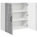 vidaXL Mosogatógép panel Kalmar Szürke Sonoma 80 x 31 x 80 cm Faanyag