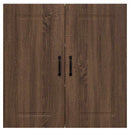 vidaXL Fali konyhaszekrény ajtóval Barna Tölgy 80 x 31 x 80 cm Faanyag