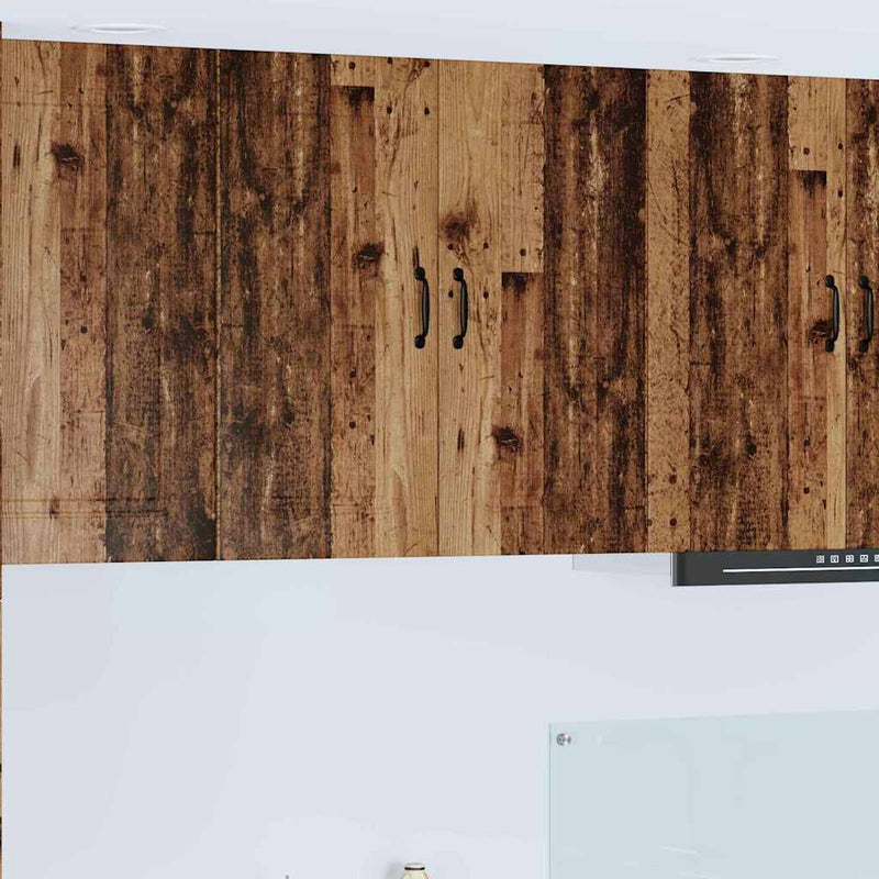 vidaXL Fali konyhaszekrény polcokkal Öreg fa 80 x 31 x 80 cm Faanyag