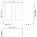 vidaXL Mosogatógép panel Kalmar Artisan tölgy 80 x 31 x 80 cm Faanyag