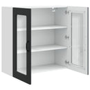 vidaXL Mosogatógép panel Kalmar Fekete 80 x 31 x 80 cm Faanyag