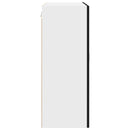 vidaXL Fali konyhaszekrény polcokkal Fekete 80 x 31 x 80 cm Faanyag