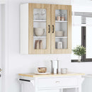 vidaXL Mosogatógép panel Kalmar Sonoma tölgy 80 x 31 x 80 cm Faanyag