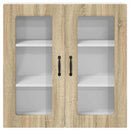 vidaXL Fali konyhaszekrény Sonoma tölgy 80 x 31 x 80 cm Faanyag