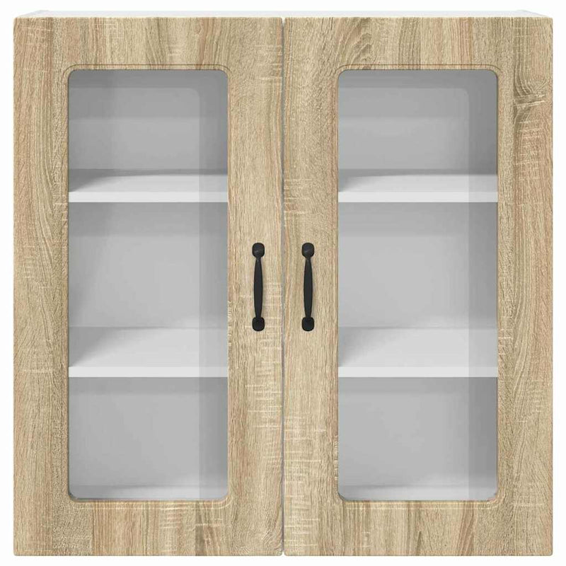 vidaXL Fali konyhaszekrény Sonoma tölgy 80 x 31 x 80 cm Faanyag