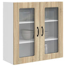 vidaXL Mosogatógép panel Kalmar Sonoma tölgy 80 x 31 x 80 cm Faanyag