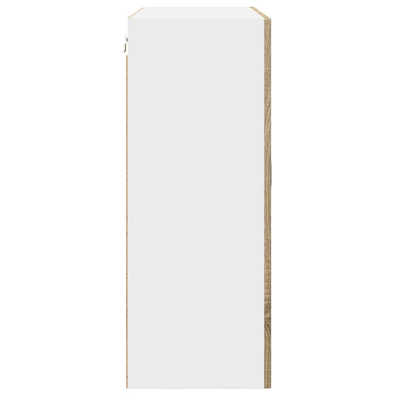 vidaXL Fali konyhaszekrény Sonoma tölgy 80 x 31 x 80 cm Faanyag