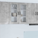 vidaXL Mosogatógép panel Kalmar Beton Szürke 80 x 31 x 80 cm Faanyag