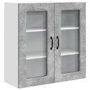vidaXL Mosogatógép panel Kalmar Beton Szürke 80 x 31 x 80 cm Faanyag