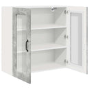 vidaXL Fali konyhaszekrény Beton Szürke 80 x 31 x 80 cm Faanyag