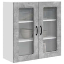vidaXL Mosogatógép panel Kalmar Beton Szürke 80 x 31 x 80 cm Faanyag