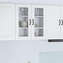 vidaXL Mosogatógép panel Kalmar Magas Fényű Fehér 80 x 31 x 80 cm