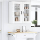 vidaXL Mosogatógép panel Kalmar Magas Fényű Fehér 80 x 31 x 80 cm