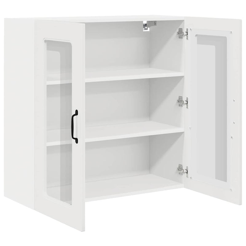 vidaXL Fali konyhaszekrény Magas Fényű Fehér 80 x 31 x 80 cm Faanyag