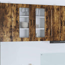 vidaXL Mosogatógép panel Kalmar Füstölt tölgy 80 x 31 x 80 cm Faanyag