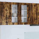 vidaXL Mosogatógép panel Kalmar Füstölt tölgy 80 x 31 x 80 cm Faanyag