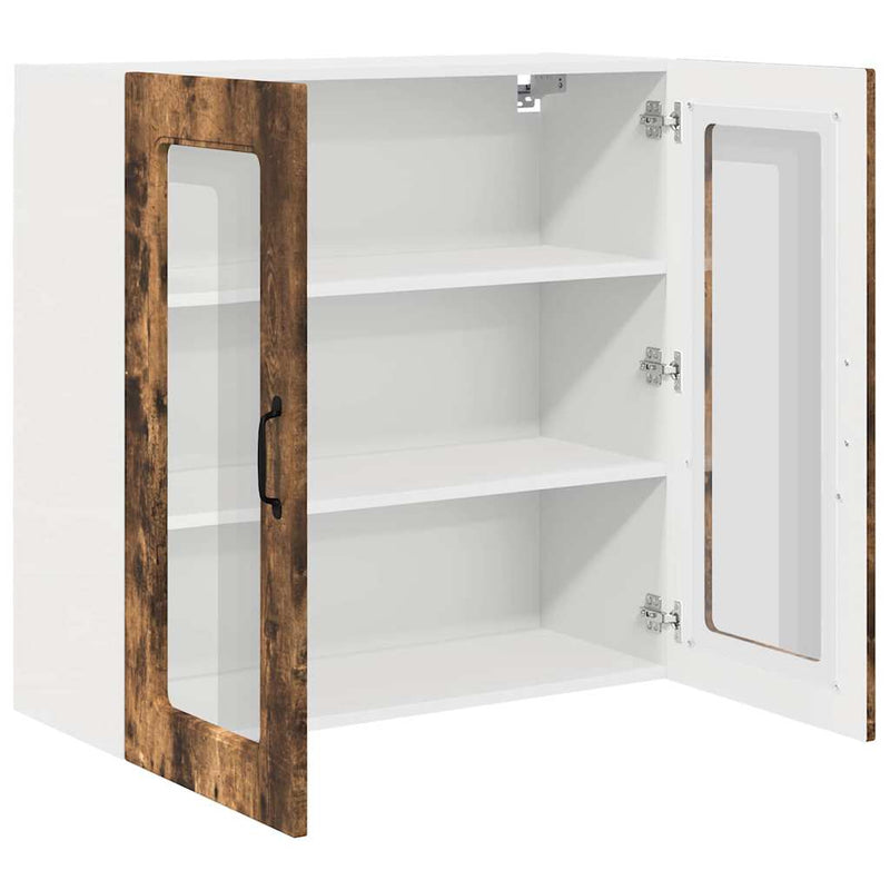 vidaXL Fali konyhaszekrény Füstölt tölgy 80 x 31 x 80 cm Faanyag