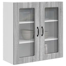 vidaXL Mosogatógép panel Kalmar Szürke Sonoma 80 x 31 x 80 cm Faanyag