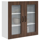vidaXL Mosogatógép panel Kalmar Barna Tölgy 80 x 31 x 80 cm Faanyag