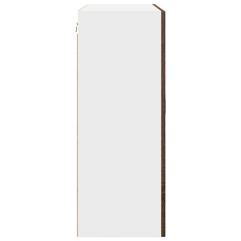 vidaXL Fali konyhaszekrény ajtóval Barna Tölgy 80 x 31 x 80 cm Faanyag