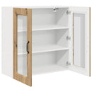 vidaXL Fali konyhaszekrény Artisan tölgy 80 x 31 x 80 cm Faanyag