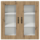 vidaXL Fali konyhaszekrény Artisan tölgy 80 x 31 x 80 cm Faanyag